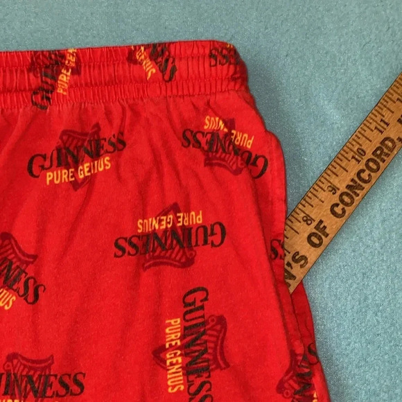 GUINNESS fleece pajama pants 2 pockets elastic waistband drawstring size L 36-38 - Picture 9 of 9